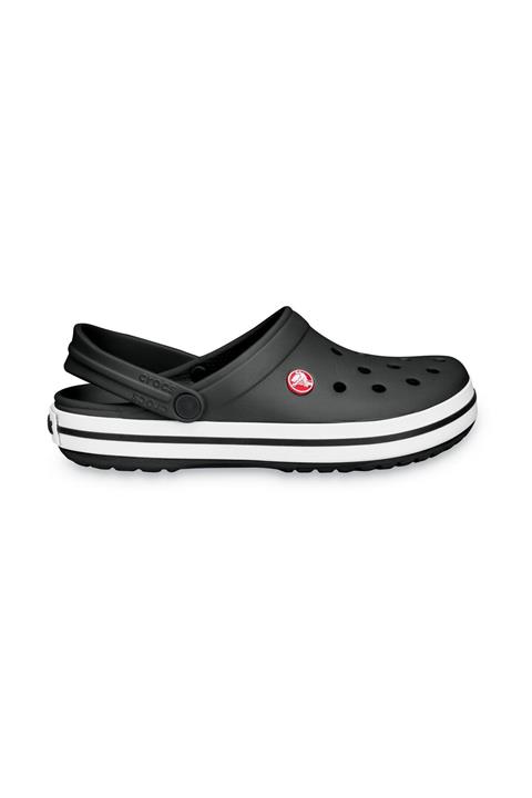 Crocs Siyah Unisex Crocband Kenarı Siyah Beyaz Çizgili Terlik