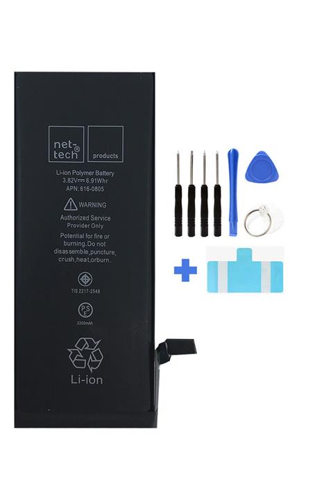 Nettech Iphone 6 Için Güçlendirilmiş Batarya 2220 Mah Kapasite Tamir Seti Ve Yapışkan Bant Hediye
