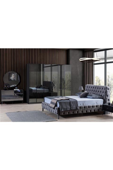 Engince Mobilya Daisi Yatak Odası Takımı Antrasit