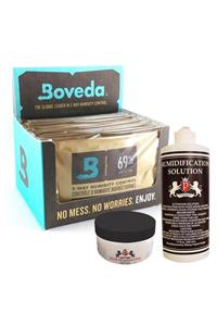 Boveda 69 60g Humidor Puro Kutusu Nemlendirici 12li Paket Saf Su Ve Jel Hediyeli