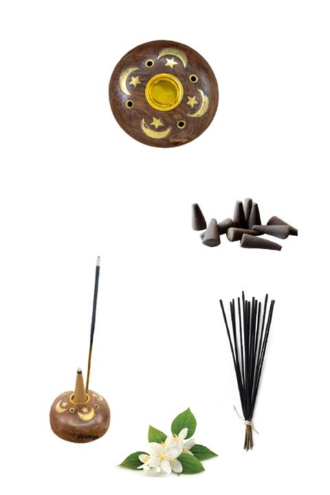 PİRAMİGO Pedupaan Konik Ve Çubuk Tütsü Tutacağı Tütsü Seti Hediyeli