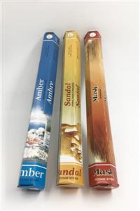 Flute Tütsü Mix 3 Kutu Misk, Amber, Sandal 60 Adet Tütsü Çubuğu