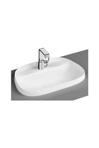 VitrA Frame 5696b403-0041 Tezgah Üstü Tv Lavabo, Armatür Bantlı, Clean, 57 Cm, Beyaz