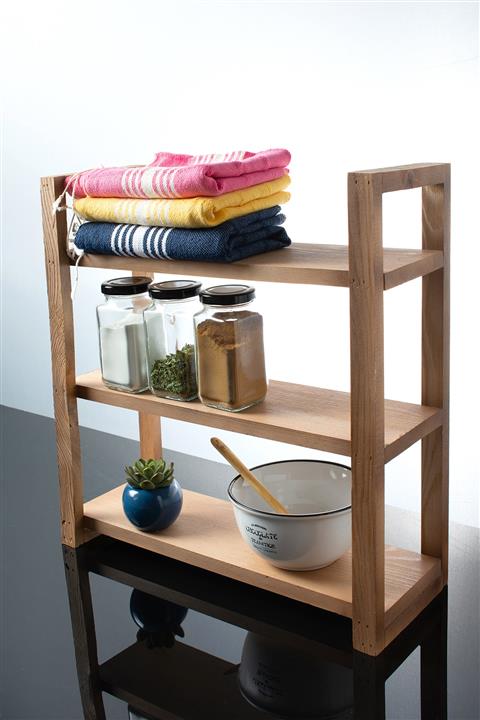 YUNUSOĞLU HOME Ahşap Düzenleyici Organizer Masa Üstü Mutfak-banyo Rafı Tezgah Üstü