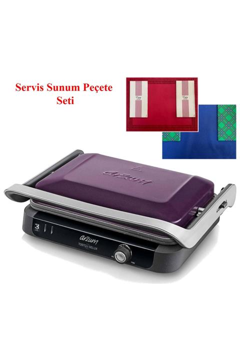 Arzum Ar2019 Tostçu Delux Mürdüm 1800 W Granit Tost Makinası