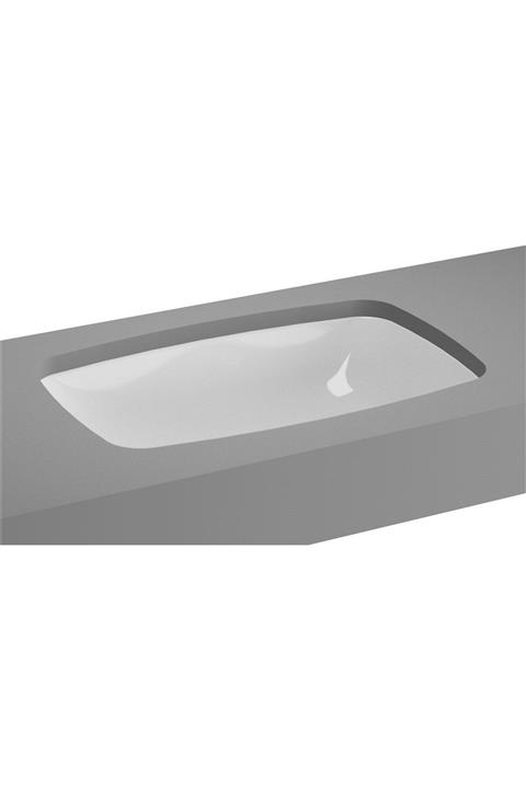 VitrA Metropole 5668b403-1083 Tezgah Altı Dikdörtgen Lavabo, Clean, 57 Cm, Beyaz