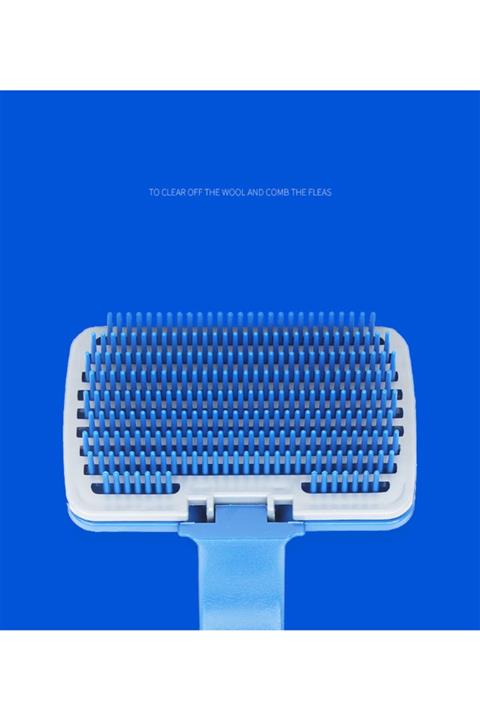 5DM Düğmeli Kendini Temizleyen Fırça - Evcil Hayvan Tüy Tarağı