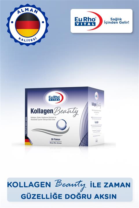 Eurho Vital Kırışıklıklar Ve Sarkmalar Için Sıvı Kolajen Takviyesi 30 Flakon SKT: 01/07/2022