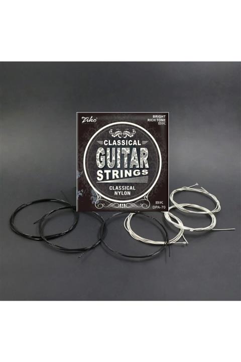 Ammoon Gitar Teli Takımı Siyah Klasik Gitar Uyumlu Gitar Teli Bk