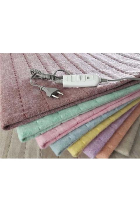 Seçkin -boyralı Çift Kişilik Elektirikli Battaniye Keçeli