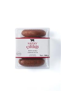 Saray Çiftliği Acılı Parmak Sucuk 500gr ( %100 Kendi Çiftlik Etimizden Üretilmiştir. )