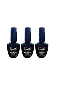 Nail Master Kalıcı Oje Protez Tırnak Top Coat 15ml Base Coat 15ml Primer 15ml