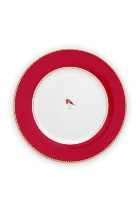 Pip Studio Love Bird Kırmızı Yemek Tabağı 26,5 Cm