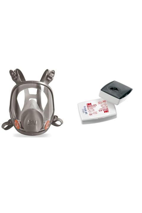3M 6800 Tam Yüz Maskesi Ortaboy + P3 Solo Filtre (6035)