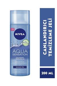 Nivea Aqua Sensatıon Canlandırıcı Yüz Temizleme Jeli Normal/Karma 200 ml