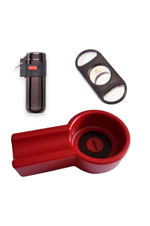 TBek Full Puro Set Atomic Puro Çakmak Tekli Akrilik Küllük Kesici Kb