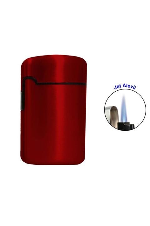 Easy Torch Tek Alev Metal Puro Çakmağı Kırmızı 0202082