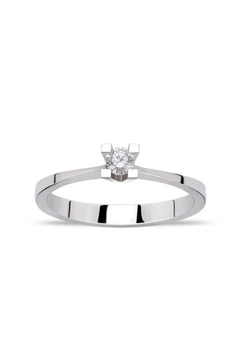 Sare Pırlanta Pırlanta Altın 0.10 Karat Tektaş Yüzük