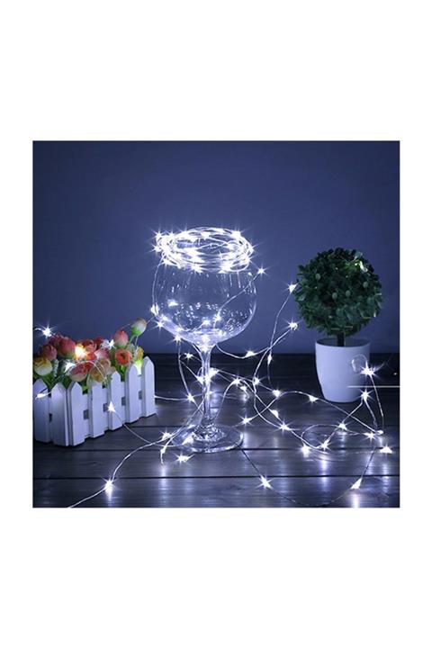 Pudra Peri Led Işık 3 Metre (beyaz) Pilli