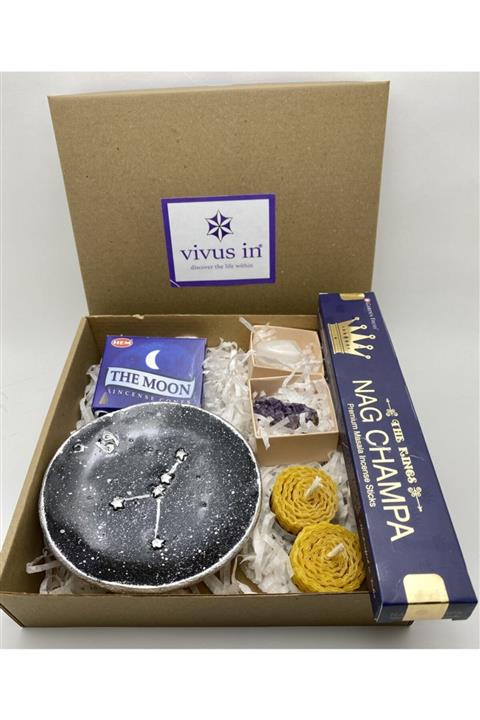 vivus in Vivusin Yengeç Burcu  Yıldız Haritalı Siyah Tütsülük  Hediye Seti