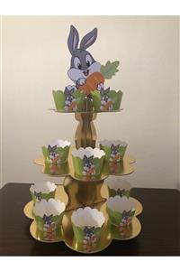 Okarttasarım Buggs Bunny Cupcake Standı