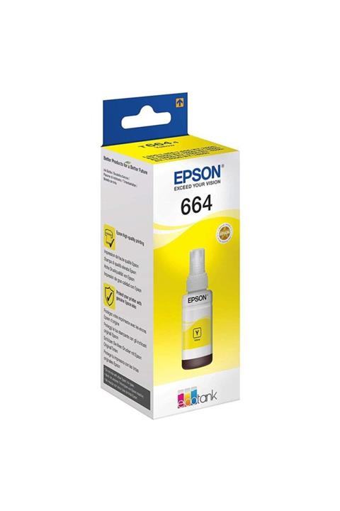 EPSON T6644 Ecotank L3050 sarı orjinal Mürekkep Kartuşu C13t66444a 70ml.