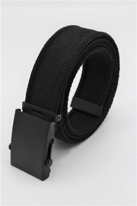 ELROZO Siyah Tokalı Spor Kanvas Kemer