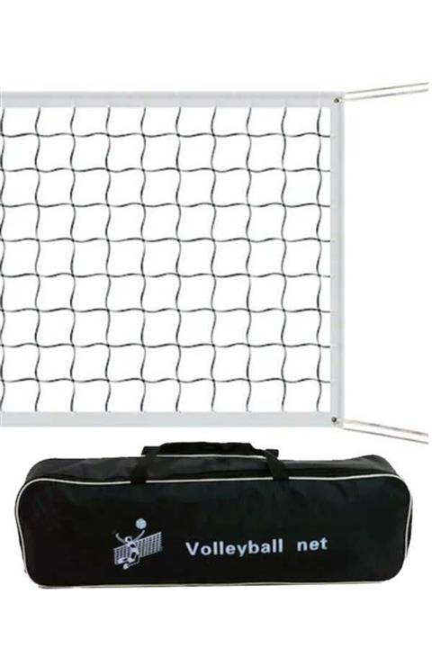 ROTAMZİRVE Voleybol Filesi Çelik Halatlı 1 X 9.5 Metre 3mm Branda Rz-00016