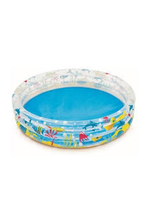 BESTWAY 152x30 3 Halkalı Plaj Ortamı Desenli Havuz