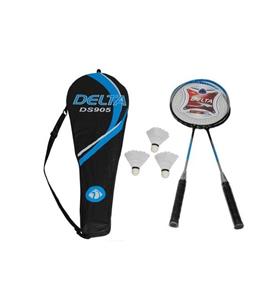 Delta 2 Badminton Raketi 3 Badminton Topu Çantalı Çiftli Set