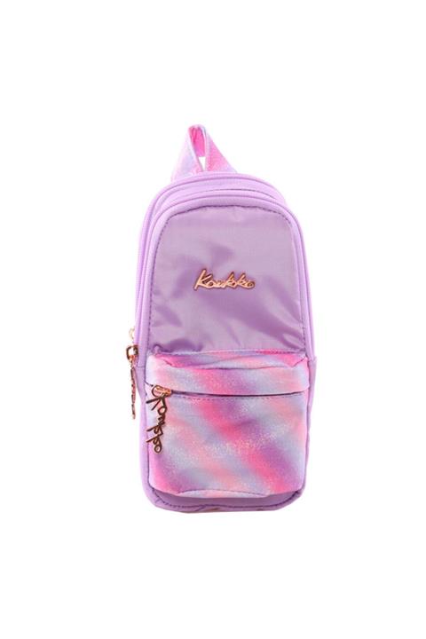 KAUKKO Magic Dreams Junior Bag Kalem Çantası Simli-lila K2201