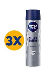 Nivea Silver Protect Sprey Deodorant 150 ml X 3