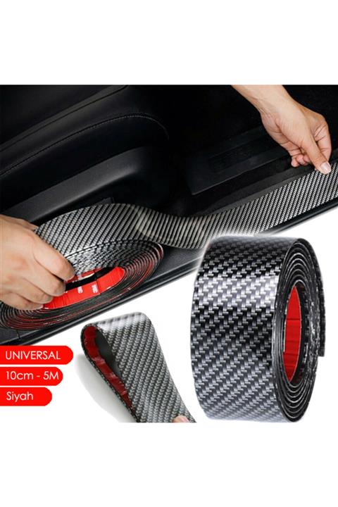 C9 Kapı Eşiği Tampon Koruma Bagaj Eşiği Karbon Siyah Yapıştırma