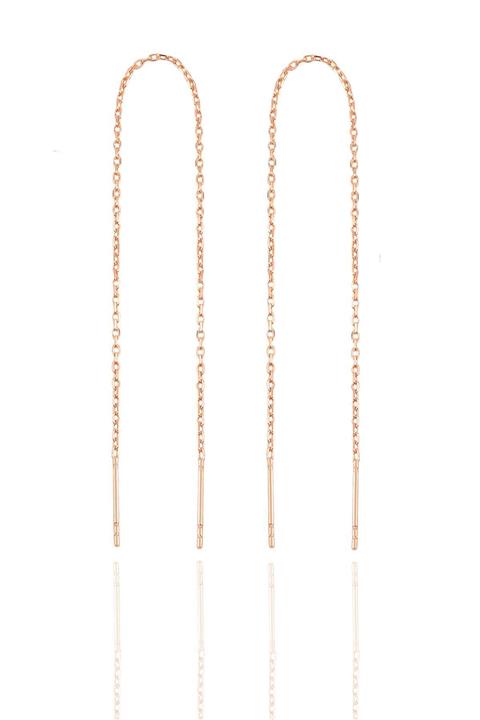 Söğütlü Silver Gümüş Zincir Küpe