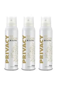 Privacy Gold Women Deodorant 3 x 150 ml