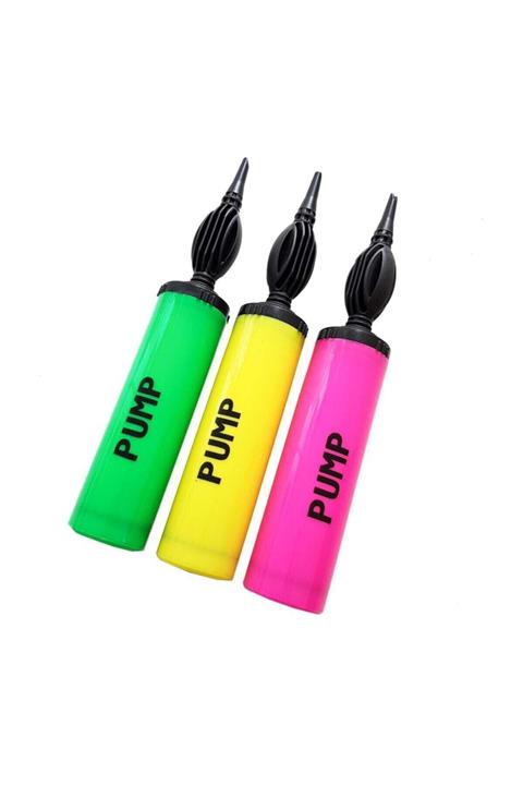 fastfashion Happy Candle 1. Sınıf Büyük Boy Çift Taraflı Renkli Balon Şişirme Pompası