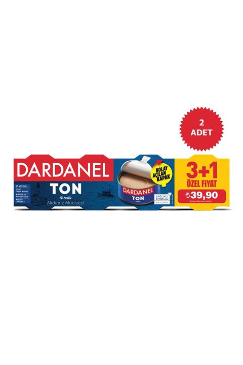 Dardanel Ayçiçekyağlı Ton Balığı 4x75g(3+1) 2 Adet