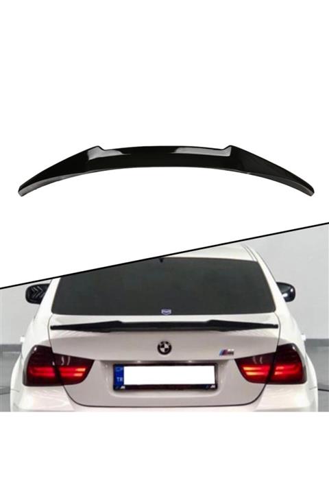 Araba Alışveriş Bmw E90 2005-09  Uyumlu Bagaj Üstü Boyalı Yarasa Spoyler/spoiler