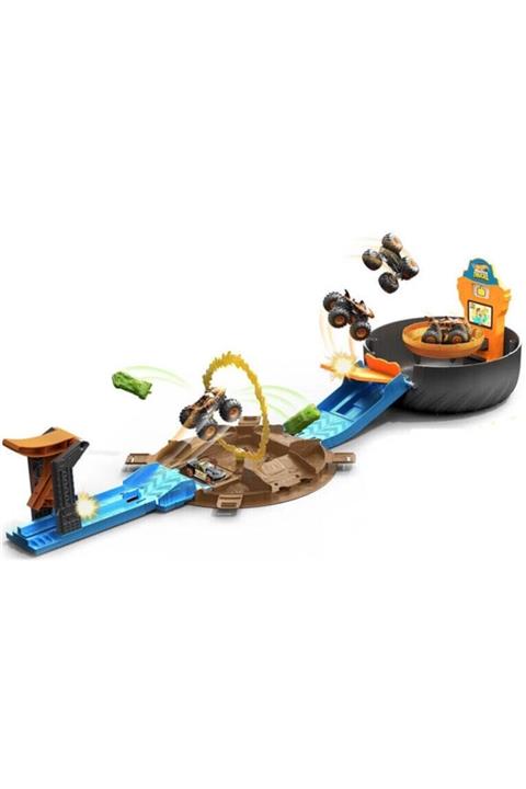 HOT WHEELS Monster Trucks Akrobası Tekerleği Oyun Seti Gvk48