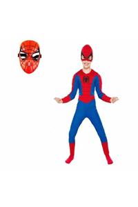 SPIDERMAN Kostümü Örümcek Adam Kostüm 2 Maskeli