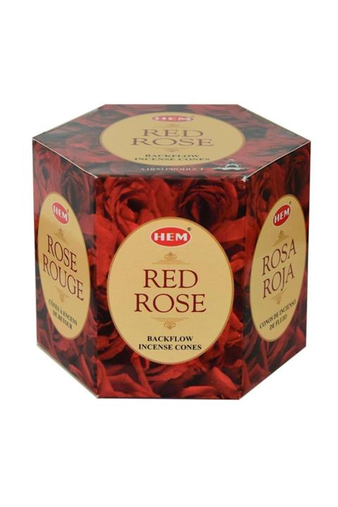 Hem Tütsü Hem Red Rose 40 Konik Tütsü Kırmızı Gül Kokulu Backflow Incense
