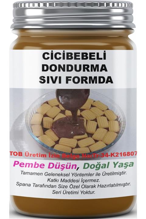 SPANA Cicibebeli Dondurma Sıvı Formda Ev Yapımı Katkısız 330gr