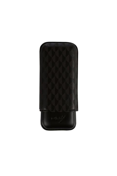 Davidoff Curing Deri Puro Kılıfı Robustos Siyah 2li (56ring)