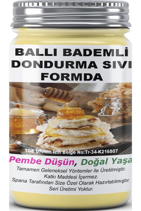 SPANA Sıvı Formda Ev Yapımı Katkısız Ballı Bademli Dondurma 330 gr