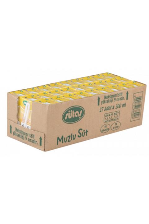 Sütaş Muzlu Süt 180ml 27 Adet