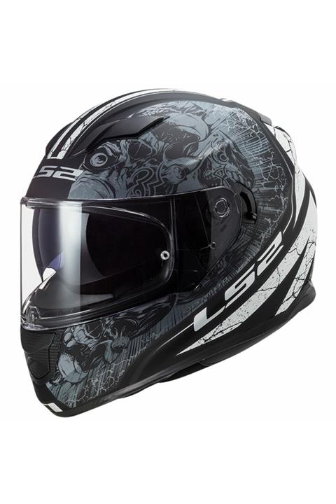 LS2 Stream Evo Throne Mat Siyah-tıtanıum Kapalı Motosiklet Kaski