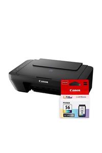 Canon E414 Inkjet Yazıcı/ Fotokopi+Tarama + CL-56 Renkli Mürekkep Kartuşu