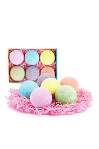 Super Bath Bomb 6'lı Doğal Banyo Topu 6x80 Gr. Orta Boy Banyo Bombası Tüm Esanslar/nem Terapi Topu