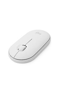 logitech M350 Pebble Sessiz Kablosuz Kompakt Mouse - Beyaz