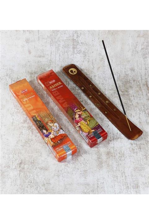 HEDİYE FİKRİ Hem Masala Amber Ve Musk Tütsü Seti